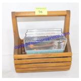 Wooden Basket & CD