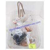 Small Tote of Misc. Plumbing Supplies