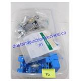 Small Tote of Misc. Electric Supplies