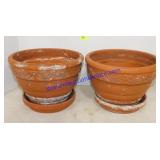 Pair of Terra-Cotta Planters