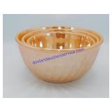 Vintage Fire King Peach Luster Swirl Nesting Bowls