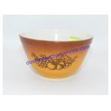 Vintage 1.5 Qt. Burnt Orange Fruit Pyrex Bowl