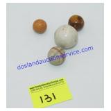 Enamel Marble, Clay & Plaid Marbles