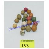 Lot of Clay/Stoneware Marbles