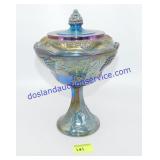 Indiana Carnival Glass Compote Dish (11")