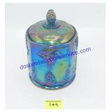 Indiana Carnival Glass Candy Dish & Lid (8")