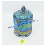 Indiana Carnival Glass Candy Dish & Lid (8")