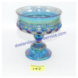 Indiana Carnival Glass Stemmed Dish (5")