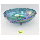 Large Indiana Carnival Glass Footed Bowl