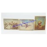 Lot of (6) WWII Cards