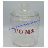 Glass TOMS Jar & Lid (11")