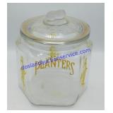 Glass Planters Peanuts Jar & Lid (10")