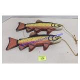 Pair of Wooden Fish (12")