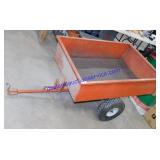 Red Metal Utility Wagon
