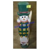 Wooden Snowman Stand (3