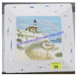 Light House Wall Hanging Picture 11x11