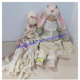 Stuffed Bunny and Doll