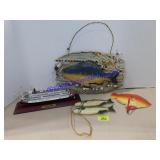 Fish Decor and Delta King Figurine