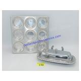 Irvin wear Butter Dish and Pair of Muffin Tins
