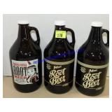 Lot of 3 Potosi Root Beer Growlers