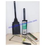 Gutter Scoop, Levels, Small Saw etc.
