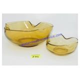 Pair of Matching Glass Bowls