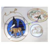 Lot of 3 Stained Glass Pieces