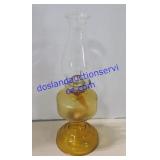 Vintage Glass Oil Lamp (18")