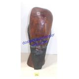 Sir Ten-Head Wooden Sculpture (19")