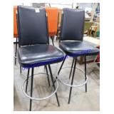 Black Padded Barstools (42")