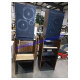 Pair of Sharp Speakers & Stands