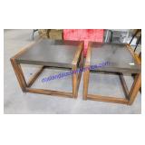 Pair of Matching End Tables (28 x 27 x 19)