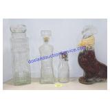Lot of (4) Decorative Glass Jars