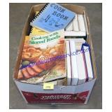 Box Full of Cookbooks