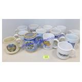 Lot of 13 Assorted Coffee Mugs