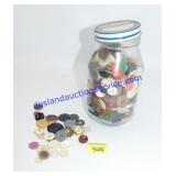 Jar of Medium Sized Buttons