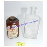 Vintage Tobacco Snuff Bottle & Medicine Bottle
