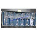 Lot of 6 Longchamp 24% Crystal Glasses