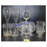Variety of Wine and Tasting Glasses