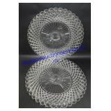 Pair of 2 Glass Platters
