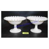 Pair of Scalloped Dishes