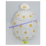 Flower Cookie Jar (12")