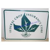 Double Sided Federal Crop Insurance Sign (20 x 14)