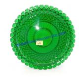 Green Glass Platter Dish