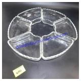 Lot of (6) Glass Relish Trays