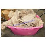 Tote of Unmarked Burlap Sacks