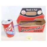 Vintage 6 Pack Burgemeister Carrier with King