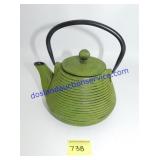 Green Metal Tea Kettle