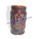 Glass Tiki Vase (8")