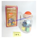 Sewing Kit with Spool Scissors